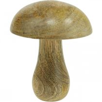 Champignon en bois naturel, jaune automne déco champignons en bois 12×10cm