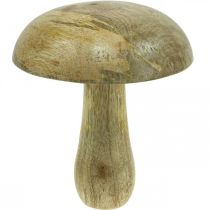 Champignon en bois naturel, décoration bois jaune automne déco champignons 15×13cm
