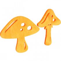 Article Champignons de décoration épars, décoration d'automne, champignons porte-bonheur pour décorer orange, jaune, vert, rose H3,5/4cm L4/3cm 72 pièces