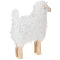 Article Décoration de Pâques en bois Mouton blanc 30×4,5×36,5cm