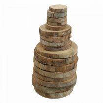 Disques bois 3.5cm - 9cm naturel 300g