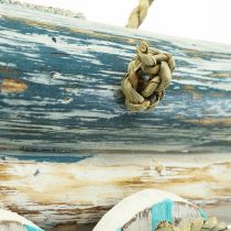Panneau en bois &quot;Beach House&quot; Décoration à suspendre maritime 46×5×27cm