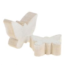 Article Papillon en bois blanc 2,8 cm - 3,3 cm 28 pièces