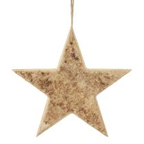 Cintre décoratif décoratif étoiles en bois bois décoratif rustique Ø20cm