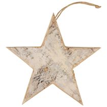 Décoration étoiles en bois cintre décoratif décoration rustique bois blanc Ø20cm