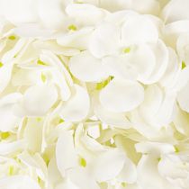Article Hortensia artificielle sur tige 60 cm en tissu crème