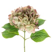 Article Fleur décorative d'hortensia artificiel avec tige, 46 cm