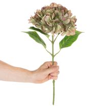 Article Fleur décorative d'hortensia artificiel avec tige, 46 cm