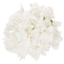 Article Hortensia artificielle blanche sur tige longue 48 cm en plastique