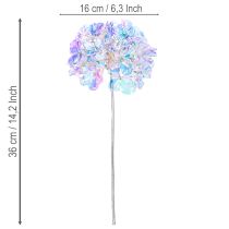 Article Branche de Fleurs Artificielles Hortensia en Couleurs Irisées 36 cm Lot de 2