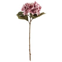 Article Hortensia artificiel en soie rose 52 cm