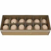 Article Oeufs de poule crème décoration de Pâques oeufs soufflés 10 pcs