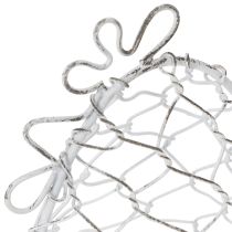 Article Panier en fil de fer en forme de poule pour les œufs de Pâques. Un ajout charmant à votre décoration de Pâques. 14 cm