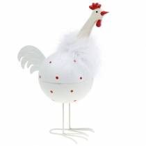 Article Poulet blanc à pois 21cm