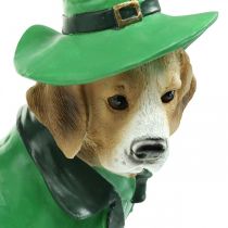 Beagle en chapeau St. Patrick&#39;s Day Dog in Suit Garden Decor Hound H24.5cm