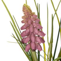Article Jacinthe artificielle en pot, décoration idéale pour la maison et le bureau, 26 cm