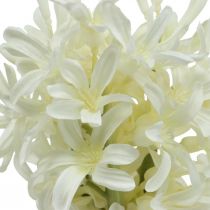 Jacinthe artificielle fleur artificielle blanche 28cm lot de 3pcs