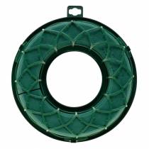 Article OASIS® IDEAL Anneau Universel Couronne Florale en Mousse Vert H4cm Ø18,5cm 5 pcs
