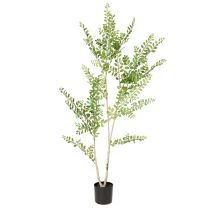 Article Plante artificielle en pot, hauteur 130 cm, vert, décoration intérieure