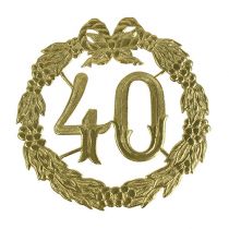 Anniversaire numéro 40 en or
