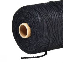 Article Ruban de jute ruban de jute ruban de jute noir ruban décoratif Ø3mm 200m