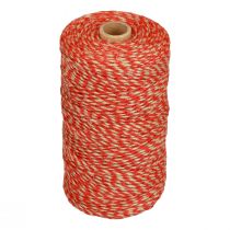 Ruban de jute cordon de jute cordon de jute rouge coloris naturel Ø2,5mm 200m