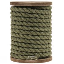 Ruban de jute cordon de jute cordon décoration jute vert olive Ø7mm 5m
