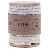 Article Ruban de jute cordon de jute cordon décoration jute blanc crème Ø7mm 5m