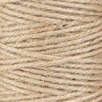 Article Fil de jute, corde de jute, rouleau naturel de 3 mm de 100 m × 2 pièces