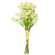 Article Bouquet de fleurs artificielles de camomille – Lot de 3 tiges, hauteur 28 cm