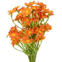 Article Bouquet de Fleurs Artificielles Camomille Orange - Lot de 3 - 27 cm