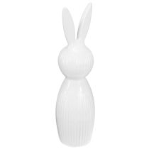Article Figurine de lapin simple, objet décoratif pour compositions printanières modernes, 22 cm, lot de 2