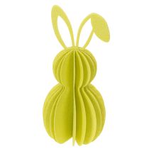 Article Figurine décorative de lapin en feutrine pour décoration printanière, 20 cm, lot de 4