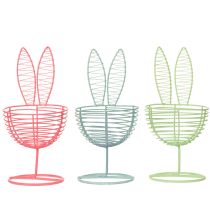 Article Lapin en fil de fer ajouré, objet décoratif idéal pour le printemps et Pâques, 16 cm, lot de 3.