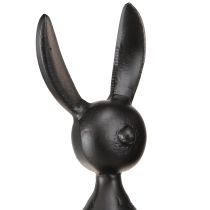 Article Tabouret Edge lapin lapin de Pâques métal noir 12×11×34cm
