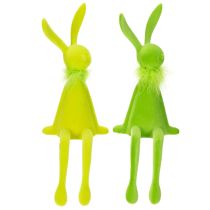Article Figurines Lapin de Printemps 36 cm - Lot de 2 Décorations de Saison