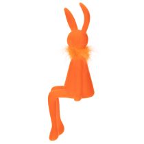 Article Lapin de Pâques à poser, figurine de lapin de Pâques assis pour Pâques et le printemps, 27 cm, lot de 2