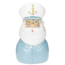 Article Figurine décorative capitaine marin en résine 16 cm
