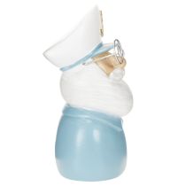 Article Figurine décorative capitaine marin en résine 16 cm