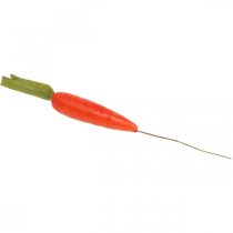 Article Carottes décoratives, décoration de Pâques, carottes sur fil, légumes artificiels orange, vert H11cm 36 pcs