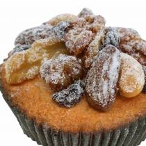 Muffins aux noix artificiels 7cm 3pcs