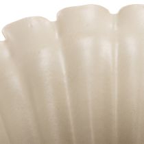 Article Coupe décorative crème 9 cm en forme de fleur