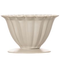 Article Coupe décorative crème 9 cm en forme de fleur