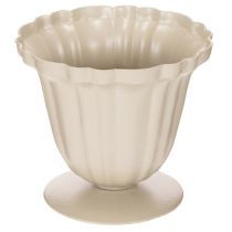 Article Petite coupe décorative en métal crème 10 cm