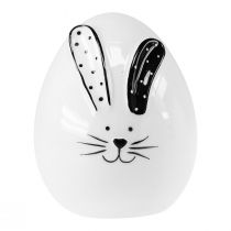 Article Décoration d&#39;oeufs de Pâques en céramique avec décoration de lapins de Pâques 12cm 3pcs