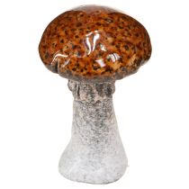 Article Champignons en céramique décoration en céramique champignons orange jaune marron 8cm 3 pcs