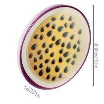 Article Ensemble de 6 sous-verres en forme de fruits, motif fruits, décoration de table, cuisine et salon, 10 cm.