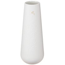 Article Vase en céramique blanc Déco oiseau Ø6,5cm H19cm 2pcs