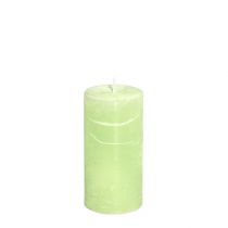 Article Bougie Vert Citron​​​​​​​ Vert clair 50×100mm couleur unie 4 pcs