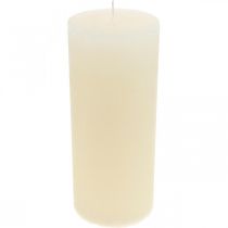 Article Bougies piliers couleur unie blanc crème 85×200mm 2pcs